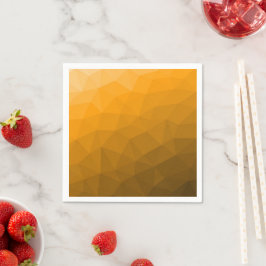 Orange gradient geometriskt nätmönster pappersservett