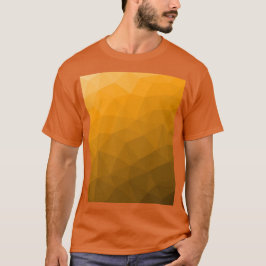 Orange gradient geometriskt nätmönster t shirt