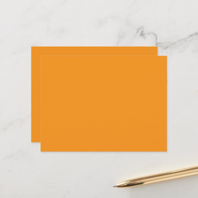 Orange Gradient Postkort Minimalistisk Abstrakt Vykort (Fram/Back In Situ)