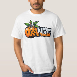 orange, graffiti, fruit, street art, urban t shirt