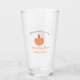 Orange grått-babyduschen är på väg. glaskopp