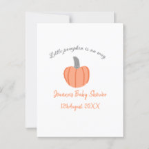 Orange grått-babyduschen är på väg.