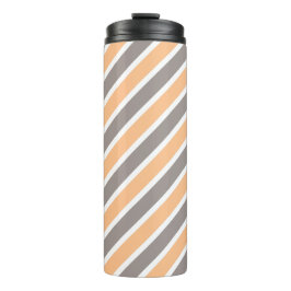 Orange Grått Diagonal Rand