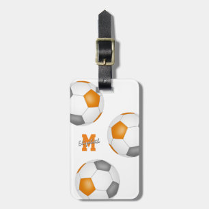 orange grått soccer bag ID Flickor killteam färg Bagagebricka