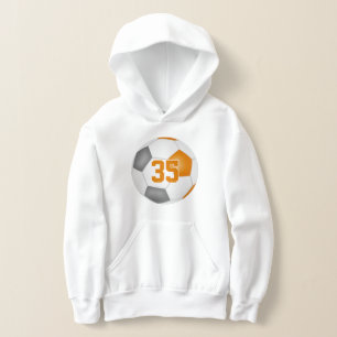orange grått team färg jersey number soccer t shirt