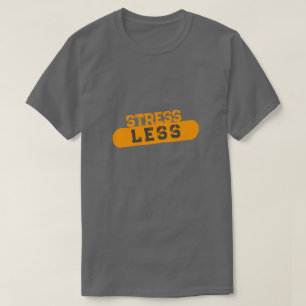 Orange Grått Typografi-grafik T-Shirt