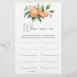 Orange gren - Var var vi i möhippan?