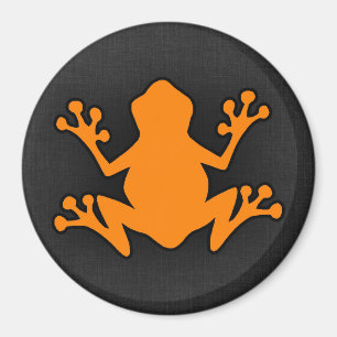 Orange groda magnet