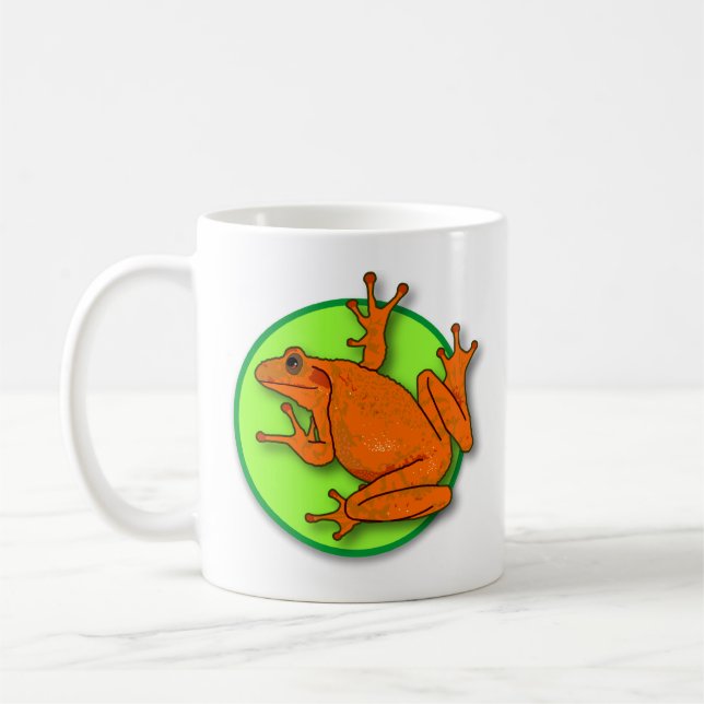 Orange groda Mugg (Vänster)
