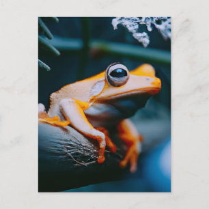 Orange Groda Vykort