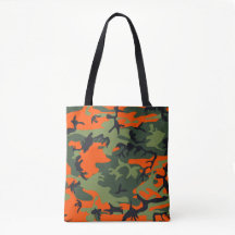 Orange, Grön, Svart Kamouflage