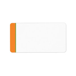 Orange, Grönt, adressetikett för vit Blommigt - to