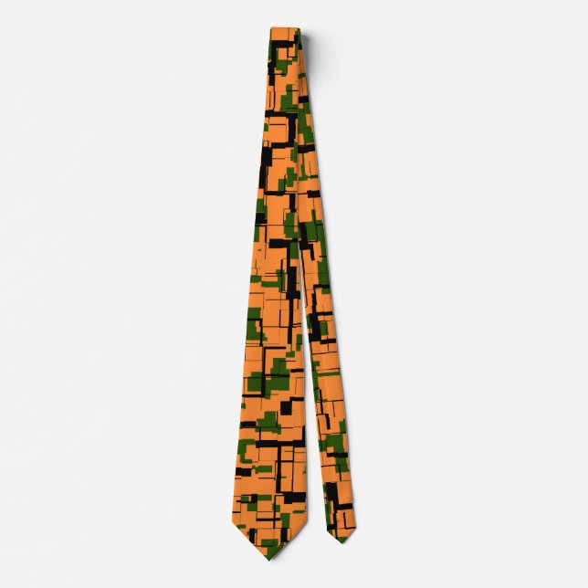 Orange Grönt Black Digital Camo Mönster Slips (Framsida)