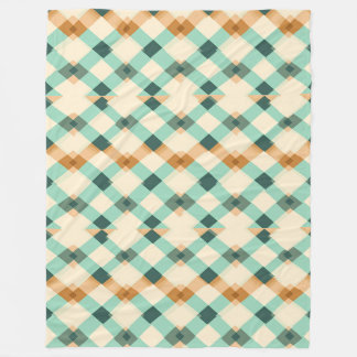 Orange, grönt och blått Rand Fleecefilt