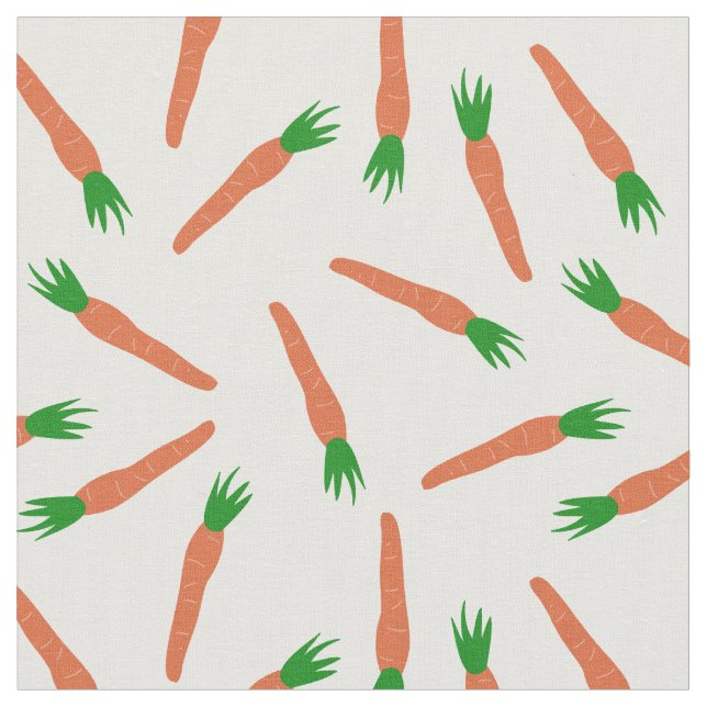 Orange, Grönt och vita morötter Tyg (Närbild)