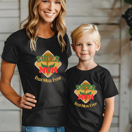 Orange Groovy Vintage Mors dag T-shirt