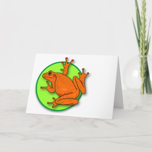 Orange Grov tom Vågrät kort (Framsida)