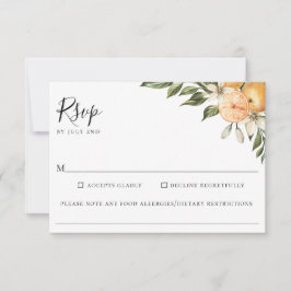 Orange Grove Citrus Bröllop Food Allergy OSA