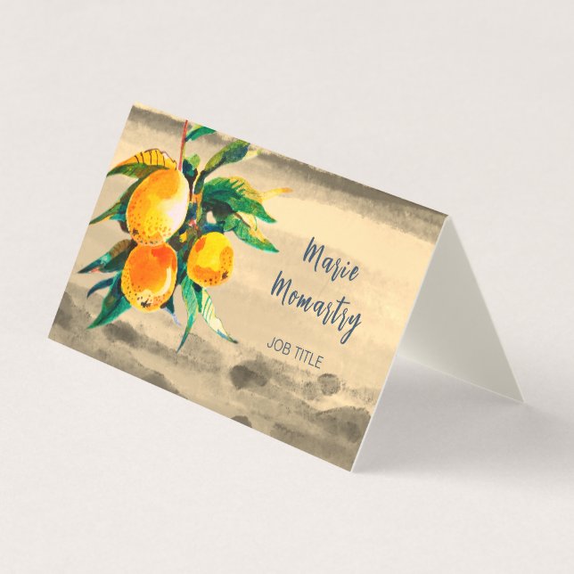 Orange grove visitkort (Framsida)