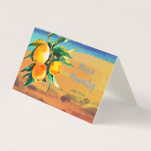 Orange grove visitkort