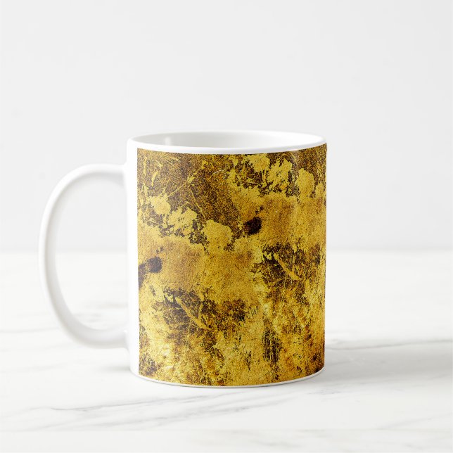 Orange grunge textureabstrakt,gammal,antikt,konst kaffemugg (Vänster)