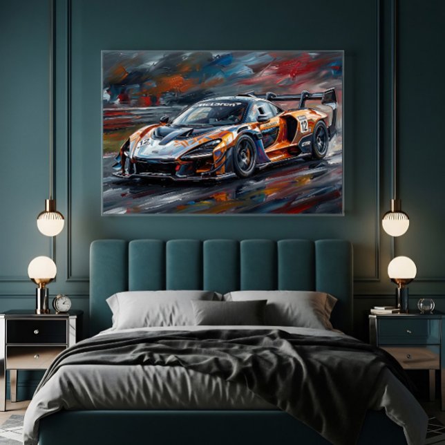 Orange GTR Superbil Racerbilar Poster (Skapare uppladdad)