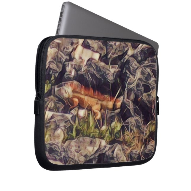 Orange Guana Art Laptop Fodral (Framsidan Höger)