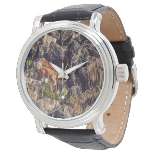 Orange Guana Konst Armbandsur