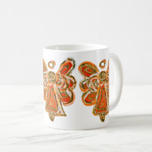 Orange Guardian Angel Anpassningsbar Coffee Mugg K
