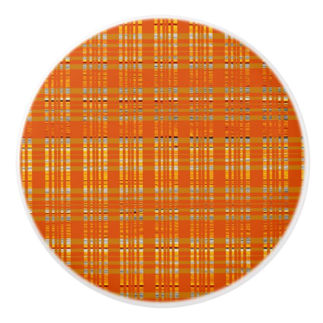 Orange Gul Brun Karé Sövrum Byrå Knopp (Framsidan)