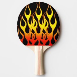 Orange Gul Flam Grafisk Pingisracket