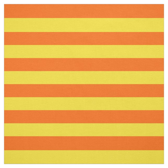 Orange gula randiga design  tyg (Provkarta)