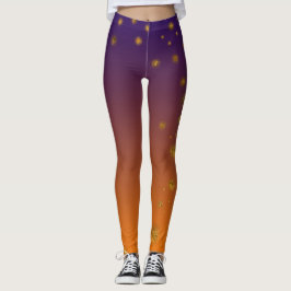 Orange Guld Anpassningsbar Leggings