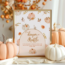 Orange guld-pumpa poster