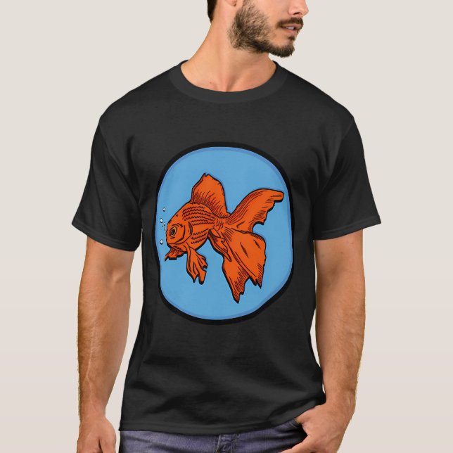 Orange guldfisk t shirt (Framsida)