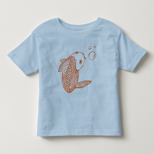 Orange guldfisk tee (Framsida)