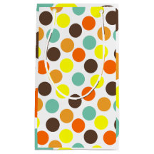 Orange, Gult, brun, blå punkter