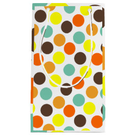 Orange, Gult, brun, blå punkter