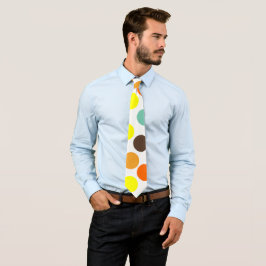 Orange, Gult, brun, blå punkter Slips