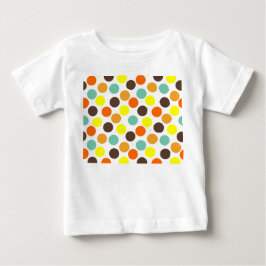 Orange, Gult, brun, blå punkter T Shirt