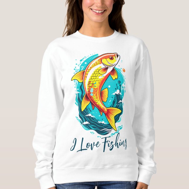 Orange Gult Fish T Shirt (Framsida)