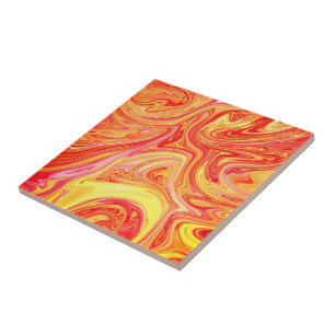 Orange Gult Marble Stone Ceramic Tile Kakelplatta