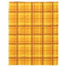 ORANGE GULT ÖSTUMN PLAID MÖNSTER