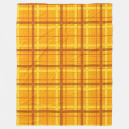 ORANGE GULT ÖSTUMN PLAID MÖNSTER FLEECEFILT