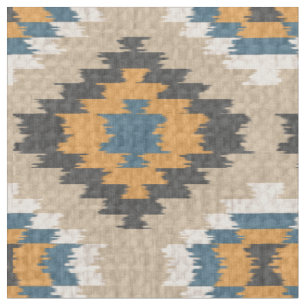 Orange Gult Teal Blue Taupe Brown Ethnic look Tyg