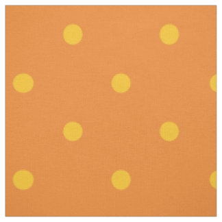 Orange- & gultpolka dots tyg