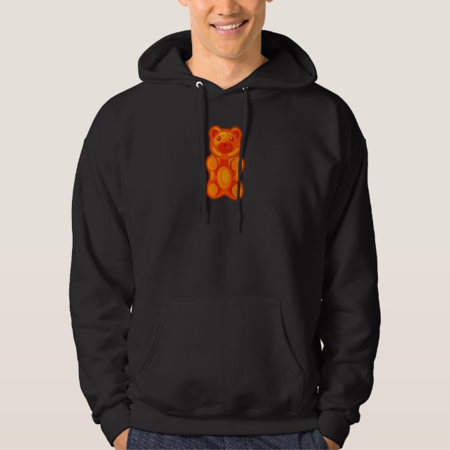 Orange Gummy Bear Candy Hoodie (Framsida)