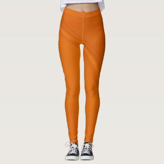 Orange Gym Yoga Träning Leggings