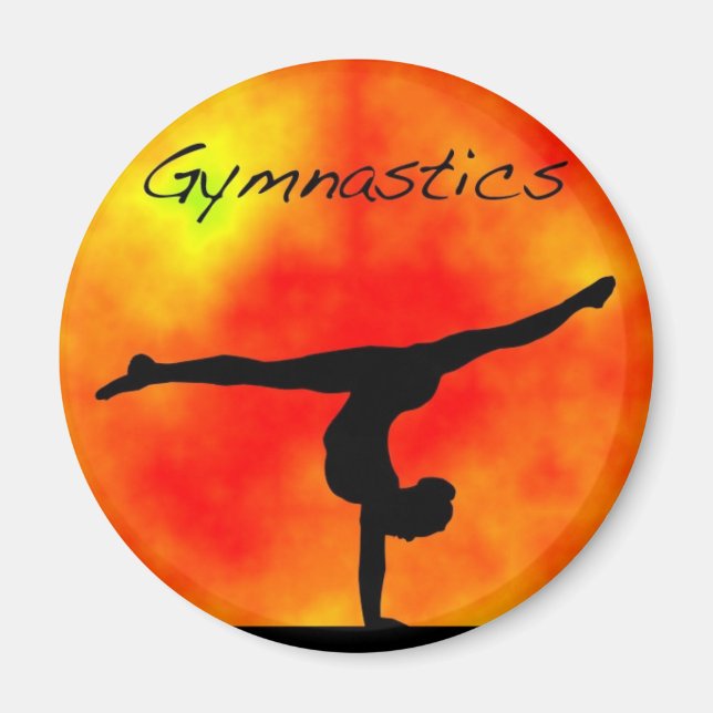 Orange Gymnastics Magnet (Framsidan)