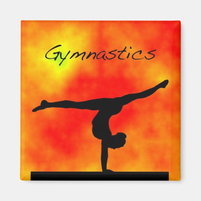 Orange Gymnastics Magnet (Framsidan)